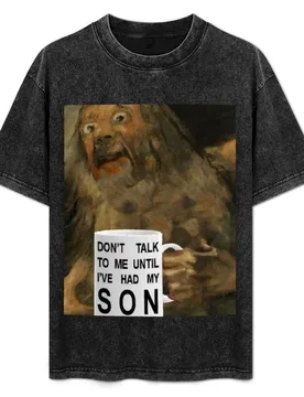 Don't talk to me until i've had my SON art meme sticker T-Shirt Basic Lightweight Short Sleeve Tee - Aliexpress - FashionsVida