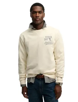 Sweat-shirt Athletic Essential Crew Desert Bone Off White L