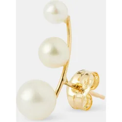 Piercing individual derecho de oro y perlas