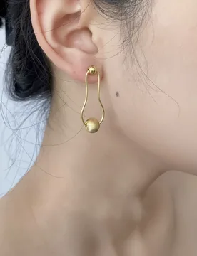 Simple Brushed Cat Eye Round Bead Ear Stud Piercing Earrings For Women Girl Fashion New Jewelry Accessories Gift Party - Aliexpress - FashionsVida