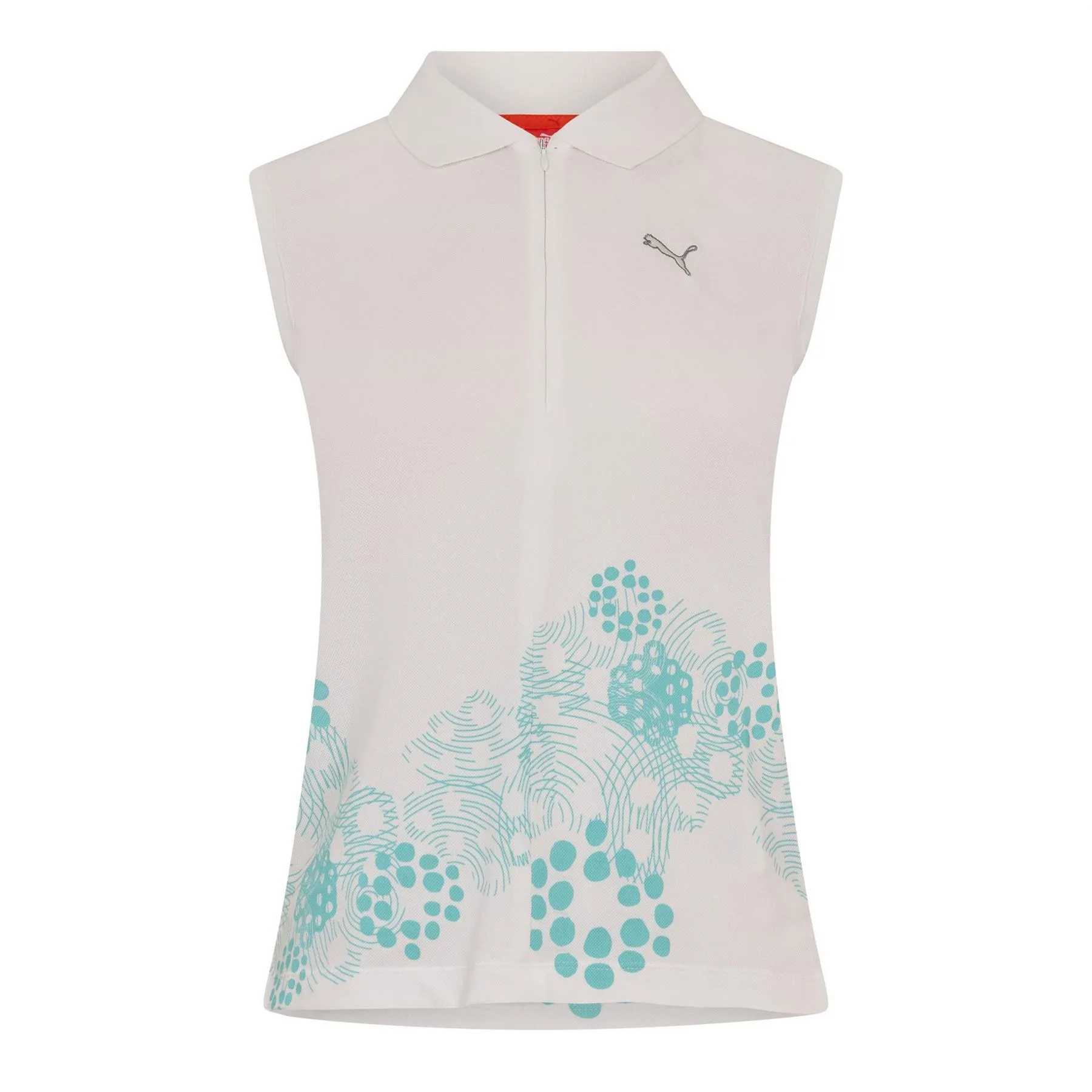 Womens Sl Half Zip Graphic In White - Size 10 Uk - Puma - FashionsVida
