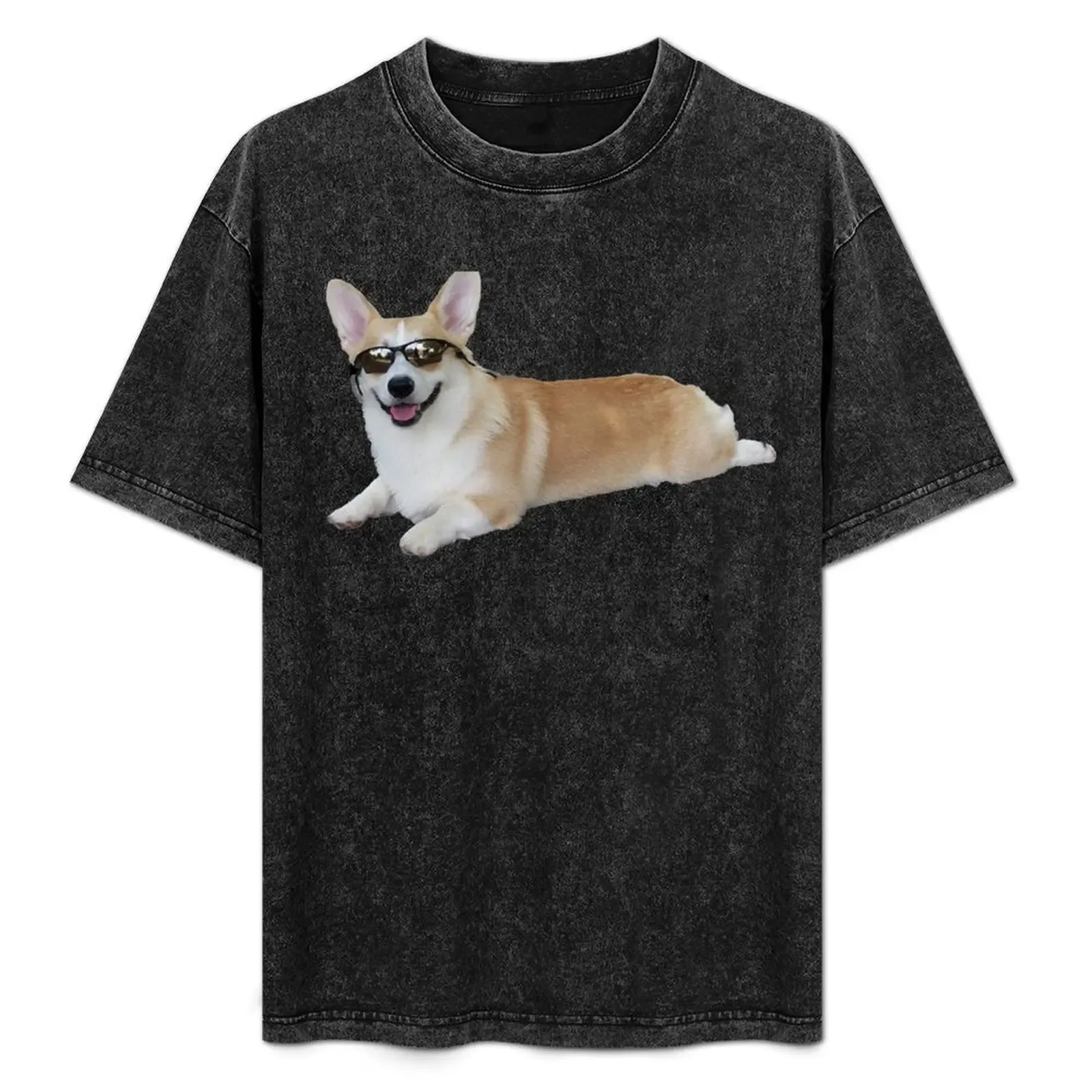 Cool Corgi T-Shirt Regular Fit Plain Tee Shirt - Aliexpress - FashionsVida