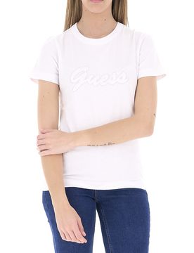 Guess T-shirt girocollo BIANCO S