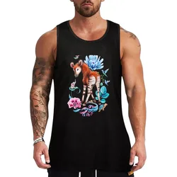 Young okapi by Maria Tiqwah Tank Top Soft Cotton Tank Top Regular Fit Basic Undershirt
