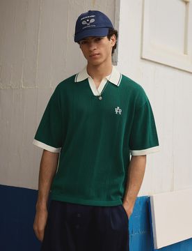 Polo Imprimé À Manches Courtes Xs Vert
