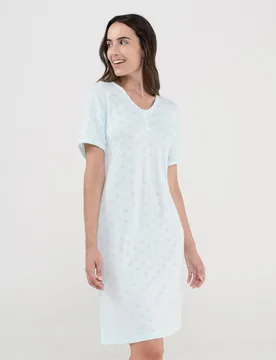 Camisón de mujer corto manga corta - Lohe - FashionsVida