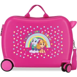 Maleta infantil de cabina Patrulla Canina Follow your rainbow rígida con capacidad de 34L