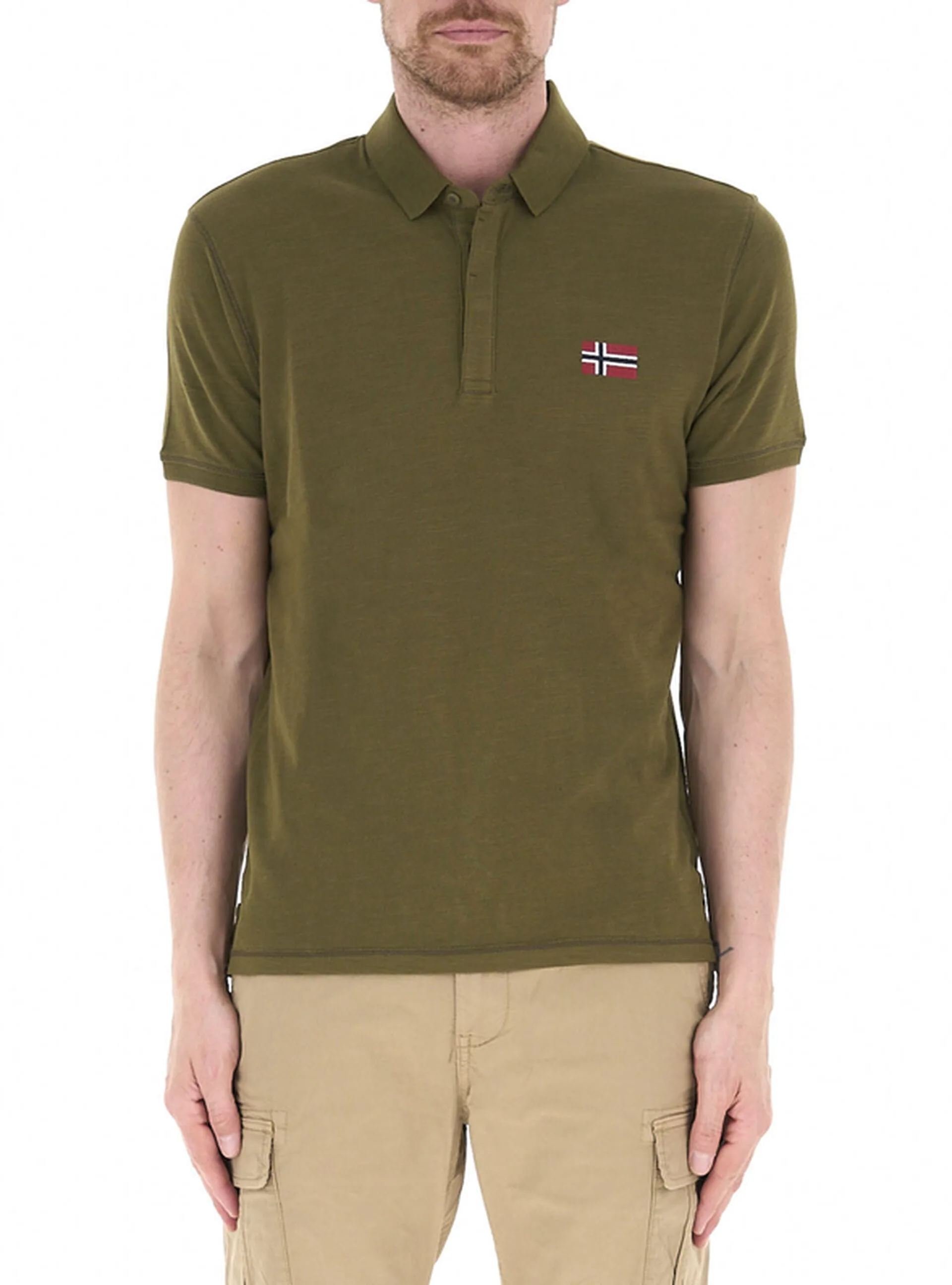 Polo maniche corte VERDE OLIVA XL - Napapijri - FashionsVida