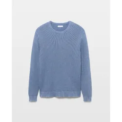 Jersey fantasía cuello redondo efecto lavado