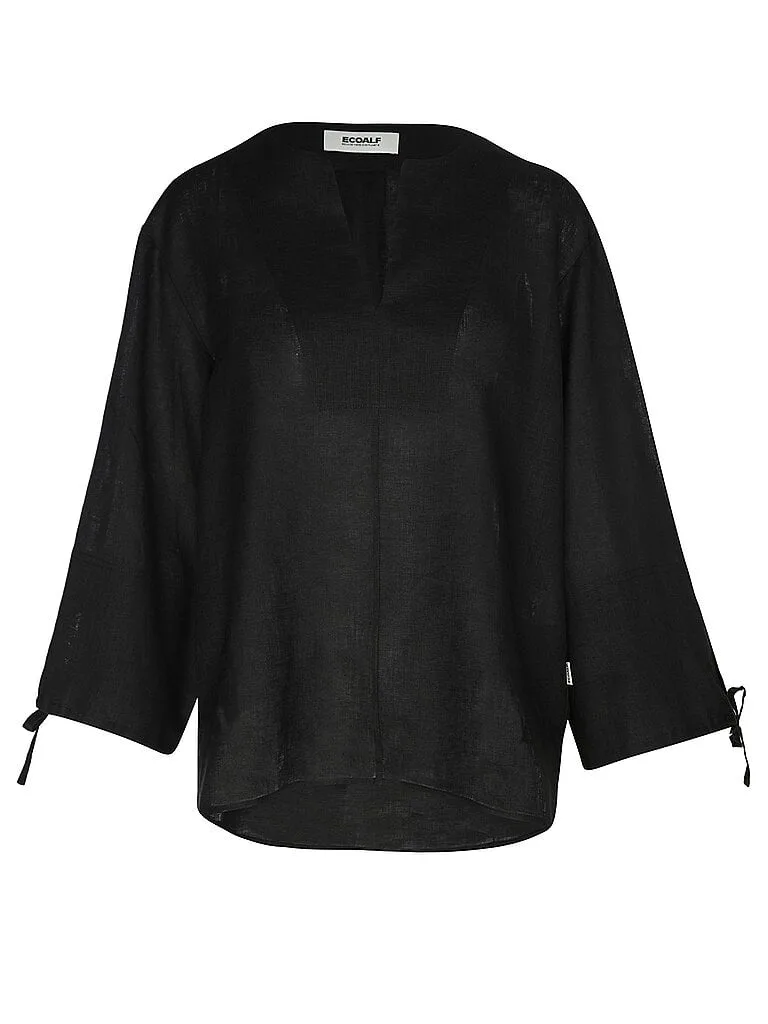 Leinenbluse JENA schwarz XS damen - Ecoalf - FashionsVida