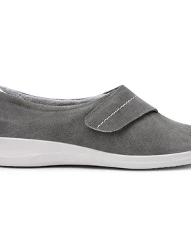 Women's 'Wrap' Slippers in Dark Grey Size: 8 - Dark Grey - Size: 8 - Hotter - FashionsVida