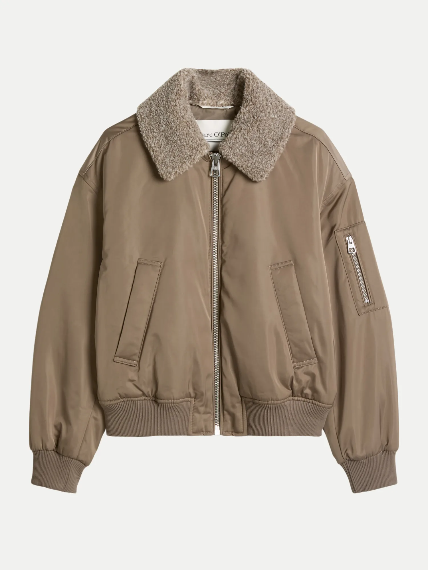 Marc O' Polo mit Teddy-Kragen Braun 38 - Marc O'Polo - FashionsVida