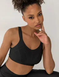 Energy Strive Non Wired Sports Bra (D-H) Black female
