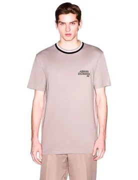 Exchange T-shirt à Manches Courtes Xm001795_af10361 Driftwood XL - Giorgio Armani - FashionsVida