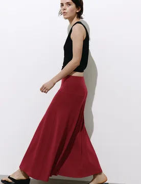 Flared Midi Skirt (Size: ) - Pull&bear - FashionsVida