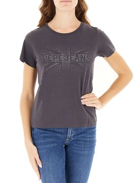 T-shirt girocollo GRIGIO SCURO XS