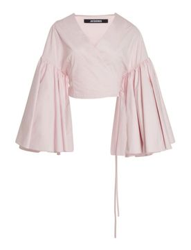 Cotton Balloon Top with Wrap and Tie Fastening