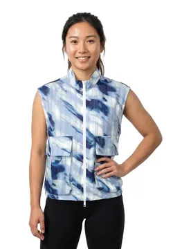 Exchange Gilet Xw001751_af21550 Aqua Print S