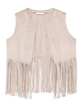 Lulu by Miss Grant Gilet Con Frange