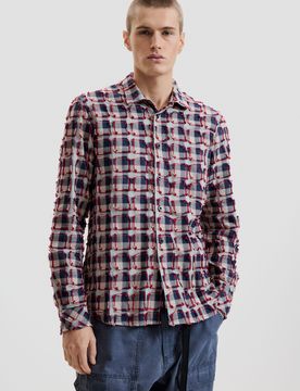Camisa cuadros, Hombre, Algodon, Rojo, S