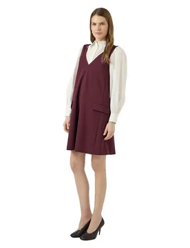 Vestito Corto Senza Maniche Malea Wide Fig XL - Yas - FashionsVida