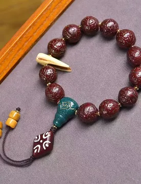 Natural aged jadeified phoenix-eye bodhi bracelet, single-strand Tibetan- Buddhist beads, agate, Xueba retro-style bone acc - Aliexpress - FashionsVida