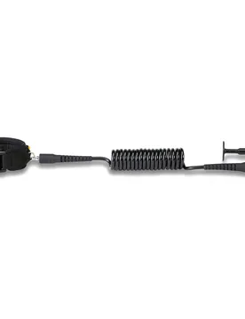 Leash De Surf Coiled Bicep 8 Mm Black 4´ unisex