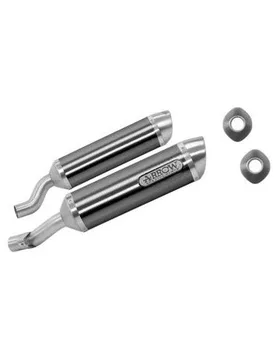 Terminali di Scarico Thunder Approved Aluminium Dark ( taglia un - Arrow - FashionsVida