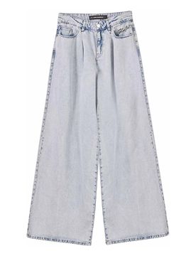 Pantaloni in denim gamba larga