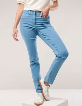 Yoga-Jeans Ultrastretch, Regular Fit#normale Größen#Kurzgrößen#Langgrößen, Farbe Blau, 92, ultraelastisch ultrasoft Damen