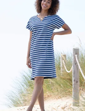 Alum Womens 100% Cotton Jersey Dress - - Size: 8 - Kite Clothing - FashionsVida