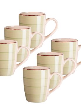 Kaffeebecher-Set, Steingut LUMACA