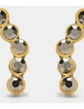 Pendientes de acero inoxidable trepadores con circonitas - Parfois - FashionsVida