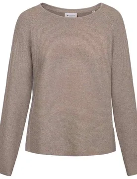 Julia Sweater Dark Sand Melange L Women - Redgreen - FashionsVida