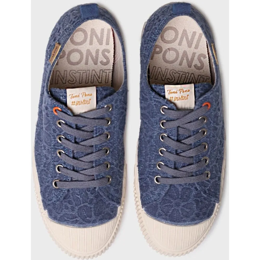 Zapatillas de lona de mujer de algodón con cordones - Toni Pons - FashionsVida