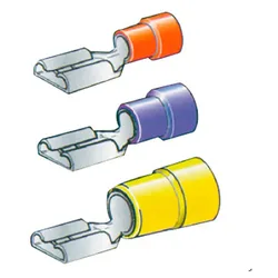 Female Lamellar End Cap 100 Units Red 4.7 mm unisex