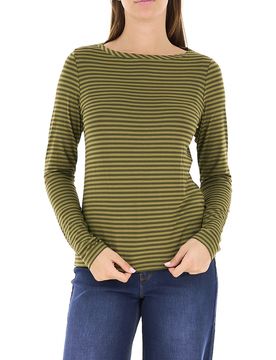 T-shirt in viscosa VERDE MILITARE S