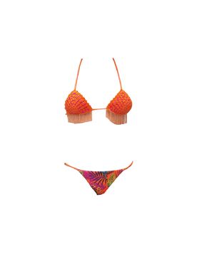 Triangolo, Slip Regolare Arancio/fuxia M21-0521X1