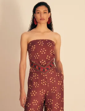 Sfera - Top pañuelo estampado - Sfera - FashionsVida