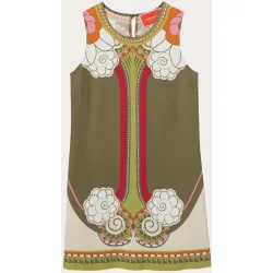 Vestido corto estampado