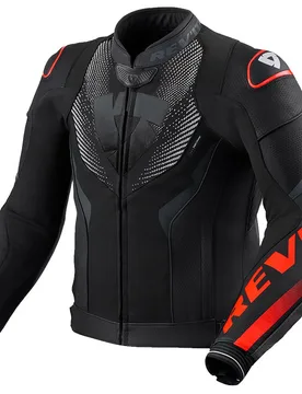Giubbotto Moto Hyperspeed 3 Air Nero Neon Rosso taglia 48 - Rev'it - FashionsVida