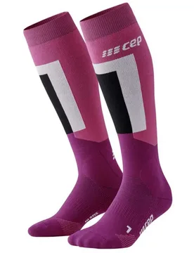 Chaussettes Longues Thermo Pink / Purple EU 32-38 - Cep - FashionsVida