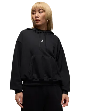 Fleece Damen Kapuzenpullover - Schwarz - Größe XL - Baumwoll-Jersey Black XL - Jordan - FashionsVida