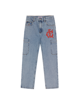 Western Denim Pants - Light Wash