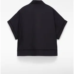 Camisa de mujer de algodón con entredós