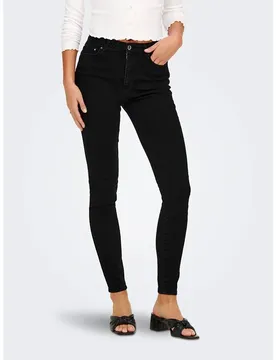 Jeans A Vita Alta Onliconic Black Denim 26