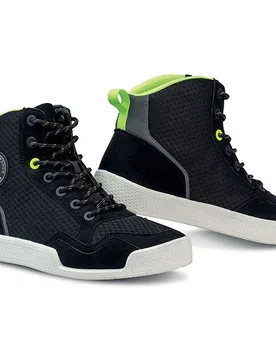 Scarpe Moto FORCE AIRTECH Nero Giallo Fluo taglia 47 - Eleveit - FashionsVida