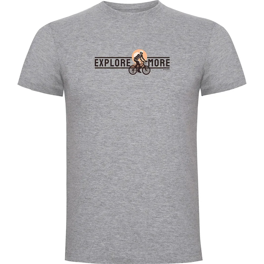 Maglietta A Maniche Corte Explore More Heather Grey - Kruskis - FashionsVida