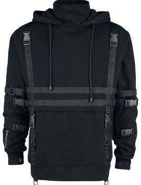 Gothic Kapuzenpullover - Teo Hood - M bis L - für Männer - Größe M - schwarz - Männer - male