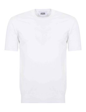 Maglia Girocollo In Filato Di Cotone